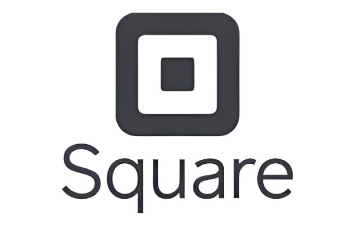 Square logo featuring stylized square icon